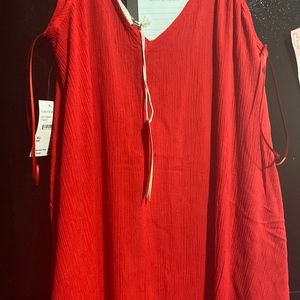 Red maxi dress size M/L